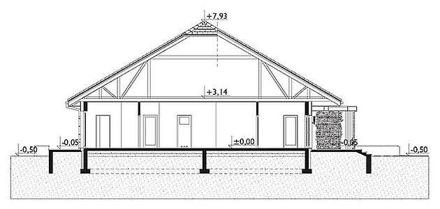 Фасад дома AHG-6957-38 Фасад дома AHG-6957-38